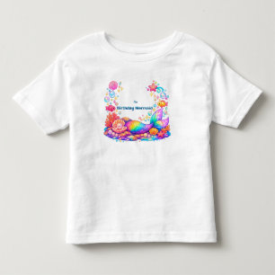 Persoonlijke Zeemeermin Onder de Zee Kinderverjaar Kinder Shirts