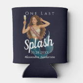 persoonlijke zeemeermin vrijgezellenstrandfeest blikjeskoeler (Achterkant)