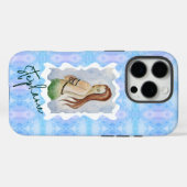 Persoonlijke Zeemeermin Waterverf Oceaan Kunst Case-Mate iPhone Case (Achterkant (horizontaal))