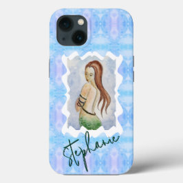 Persoonlijke Zeemeermin Waterverf Originele Kunst Case-Mate iPhone Case