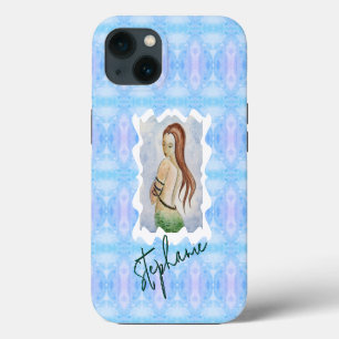 Persoonlijke Zeemeermin Waterverf Originele Kunst Case-Mate iPhone Case