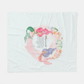 Persoonlijke Zeemeerminnen Fleece Deken (Voorkant (Horizontaal))