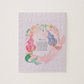 Persoonlijke Zeemeerminnen Legpuzzel (Verticaal)