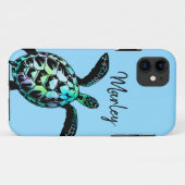 Persoonlijke Zeeschildpad Aangepaste Kleur Case-Ma Case-Mate iPhone Case (Achterkant (horizontaal))