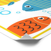 Persoonlijke Zeewezens Kunstprintset voor Kinderen Poster (Hoek)