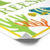 Persoonlijke Zeewezens Kunstprintset voor Kinderen Poster (Hoek)