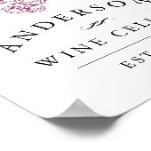 Persoonlijke zelfgemaakte Wijn Cellar afdrukken Poster (Hoek)