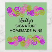 Persoonlijke zelfgemaakte wijn Favoriete wijn Wijn Etiket (Enkel label)