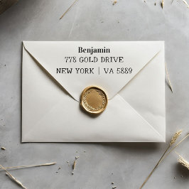 Persoonlijke zelfinkende adresnaamstempel  zelfinktende stempel