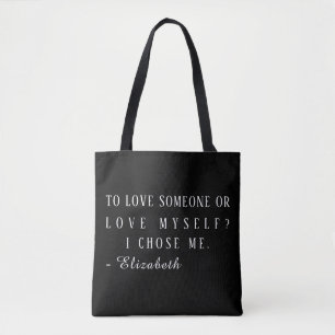 Persoonlijke Zelfliefde Citaat Esthetische Boodsch Tote Bag