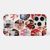Persoonlijke Zeshoek Multi Foto Collage iPhone Hoesje (Achterkant horizontaal)