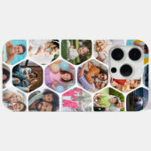 Persoonlijke zeshoekige fotocollage cadeau Case-Mate iPhone case (Achterkant (horizontaal))