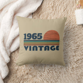 Persoonlijke zestig vintage 60e verjaardagscadeaus kussen