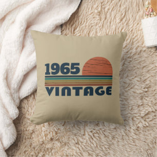 Persoonlijke zestig vintage 60e verjaardagscadeaus kussen