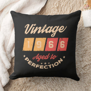 Persoonlijke zestig vintage 60ste verjaardagsfeest kussen