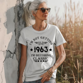 Persoonlijke zestig vintage 60ste verjaardagsfeest t-shirt