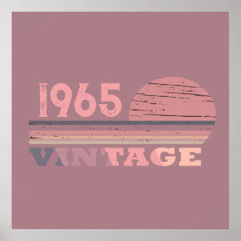 Persoonlijke zestig vintage 60ste verpartij poster