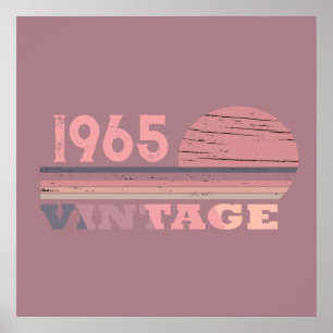 Persoonlijke zestig vintage 60ste verpartij poster