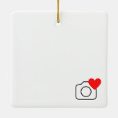 Persoonlijke zgn. social media post keramisch ornament (Achterkant)