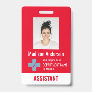 Persoonlijke Ziekenhuis Werknemer Totale rode ID B Badge