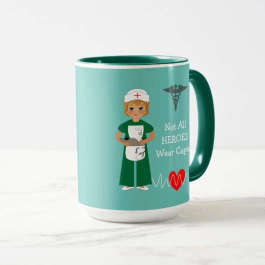 Persoonlijke ziekenhuisverpleegkundige Bedankt voo Mok (Voorkant rechts)