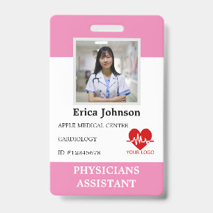 Persoonlijke ziekenhuiswerknemer Logo & foto ID Badge