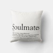 Persoonlijke Zielsverwanten Definitie Zwart En Wit Kussen (Achterkant)