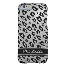Persoonlijke zilverglitterluipaard iPhone 12 hoesj Case-Mate iPhone Case