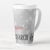 Persoonlijke Zilvermuziekmatriarch moeder Latte Mok (Rechterhoek)