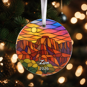 Persoonlijke Zion National Park Acrylaat Ornament, Ornament
