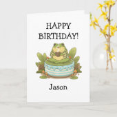 Persoonlijke Zochi-thee Kaart (Gele Bloem)