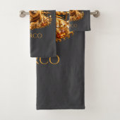 Persoonlijke Zodiac Teken Leeuw Bad Handdoek (Insitu)