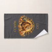 Persoonlijke Zodiac Teken Leeuw Bad Handdoek (Handdoek)