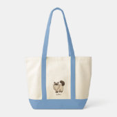 Persoonlijke Zoete Ragdoll Kat Tote Bag (Achterkant)