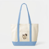 Persoonlijke Zoete Ragdoll Kat Tote Bag (Voorkant)