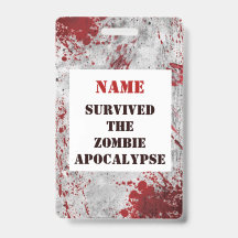 Persoonlijke Zombie Apocalypse Bloed Lanyard