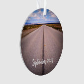 Persoonlijke zomerreisfoto ornament (voorkant)