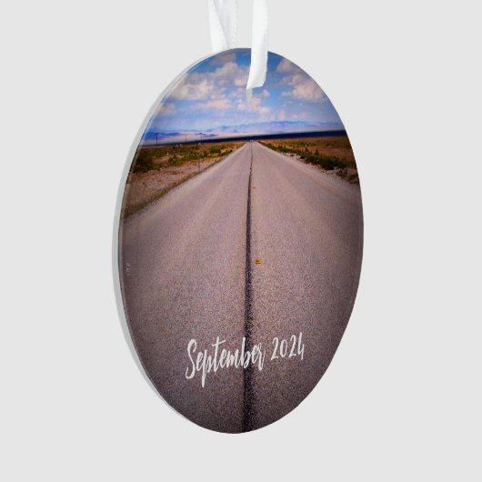 Persoonlijke zomerreisfoto ornament (voorkant)