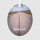 Persoonlijke zomerreisfoto ornament (voorkant)