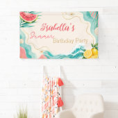 Persoonlijke zomerverjaardagsbanner spandoek (Insitu)