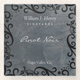 Persoonlijke zondebokken en zwarte wijnglazen boll glazen onderzetter