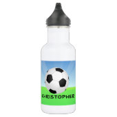 Persoonlijke zondendaagse Voetballen Waterfles (Rechts)