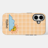 Persoonlijke Zonne Schein En Wolken Case-Mate iPhone Case (Achterkant (horizontaal))
