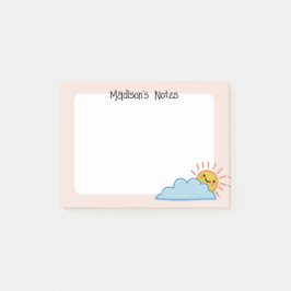 Persoonlijke Zonne Schein En Wolken Post-it® Notes