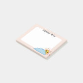 Persoonlijke Zonne Schein En Wolken Post-it® Notes (Schuin)