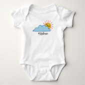 Persoonlijke Zonne Schein En Wolken Romper (Voorkant)