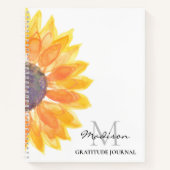 Persoonlijke zonnebloem-breedtegraad Journal Notitieboek (Voorkant)