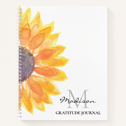 Persoonlijke zonnebloem-breedtegraad Journal Notitieboek (Voorkant)