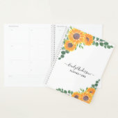 Persoonlijke zonnebloem Eucalyptus Planner (Display)