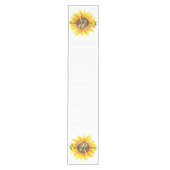 Persoonlijke zonnebloem medium tafelloper (Voorkant)